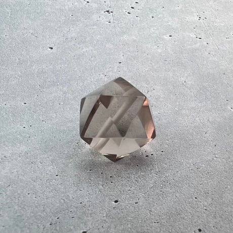 【ガウリシャンカール産】天然ヒマラヤ水晶"手磨き加工"イコサヘドロン"ビーズ/GauriShankar Himalayan Quartz "Icosahedron"Beads