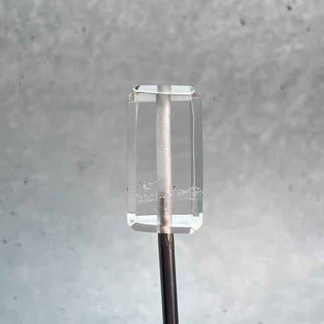 【ガネッシュヒマール産】天然ヒマラヤ水晶"手磨き加工"スクエアビーズ⑥/Ganesh Himal  Himalayan Quartz Square Beads