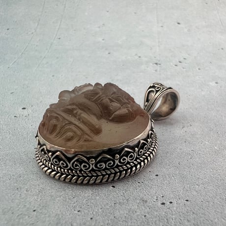 【ガウリシャンカール産】天然ヒマラヤスモーキークォーツ"ガネーシャ様"ペンダントトップ③/Gaurishankar Himalayan Smoky Quartz "Ganesha"