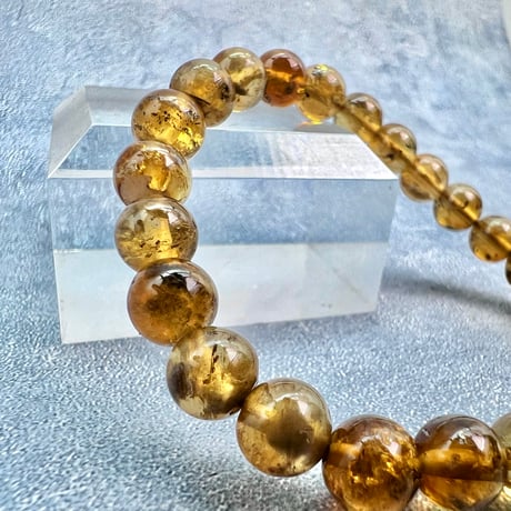 ネパール産🇳🇵【ハニートルマリン】ブレスレット7mm内径15②/Nepal HoneyTourmaline Bracelet