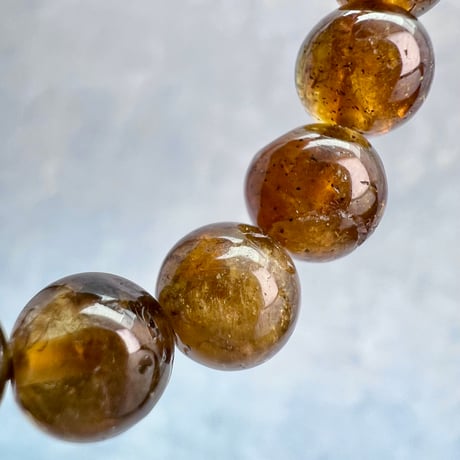 ネパール産🇳🇵【ハニートルマリン】ブレスレット8mm内径15cm/ Nepal HoneyTourmaline Bracelet