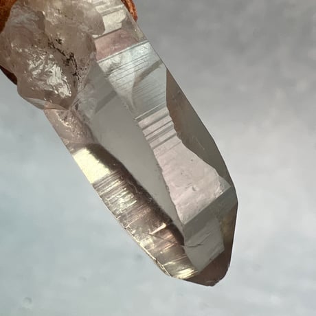 【ガウリシャンカール産】天然ヒマラヤスモーキークォーツ革紐ペンダント⑦/GauriShankar Himalayan Smoky Quartz Pendant