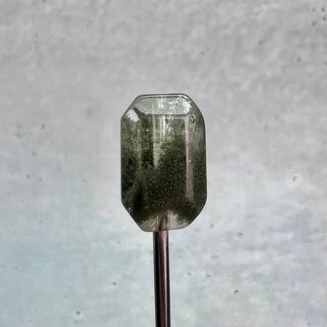 【ガネッシュヒマール産】天然ヒマラヤ水晶"手磨き加工"スクエアビーズ⑮/Ganesh Himal  Himalayan Quartz Square Beads