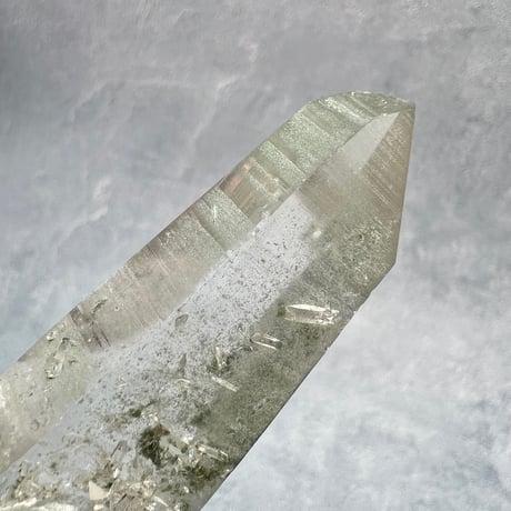 【ガネッシュヒマール産】クローライト&アクチノライトイン天然ヒマラヤ水晶/Ganesh Himal Chlorite&Actinorite in Himalayan Quartz