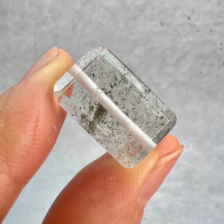 【ガネッシュヒマール産】天然ヒマラヤ水晶"手磨き加工"スクエアビーズ⑩/Ganesh Himal  Himalayan Quartz Square Beads