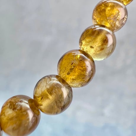 ネパール産🇳🇵【ハニートルマリン】ブレスレット5mm内径15①/Nepal HoneyTourmaline Bracelet