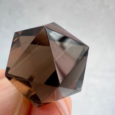 【ガウリシャンカール産】天然ヒマラヤ水晶"手磨き加工"イコサヘドロン"ペンダントトップ③/GauriShankar Himalayan Quartz "Icosahedron"Pendant Top