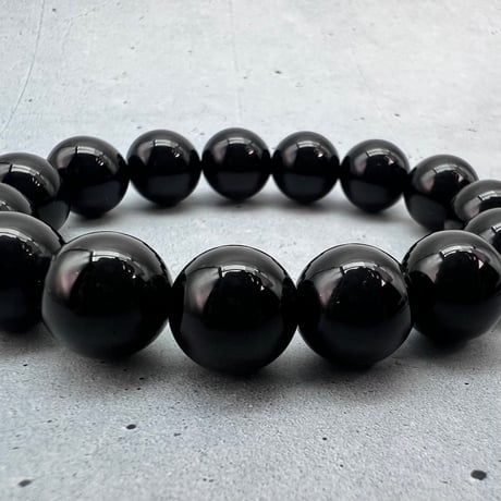 【チベット産】モリオンブレスレット内径14/Tibetan Morion  Bracelet
