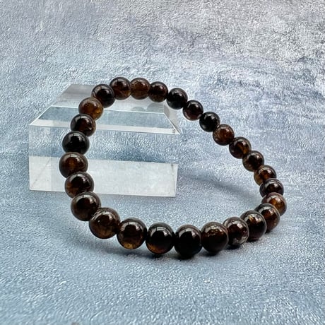 ネパール産🇳🇵【ヒマラヤドラバイトトルマリン】ブレスレット6mm内径15cm/Nepal Himalayan dravite tourmaline Bracelet