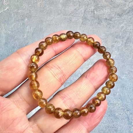 ネパール産🇳🇵【ハニートルマリン】ブレスレット5mm内径15①/Nepal HoneyTourmaline Bracelet