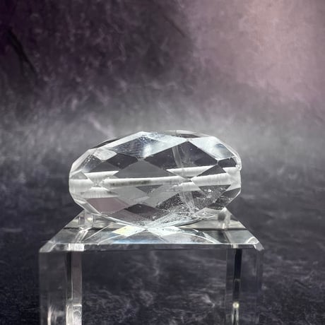 【カイラス産】天然ヒマラヤ水晶多面カットビーズ⑤/Kailash Himalayan Quartz Multi Cut Beads