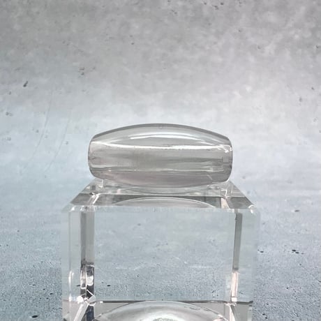 【ガウリシャンカール産】天然ヒマラヤスモーキークォーツ"手磨き加工"バレルビーズ③/Gaurishankar Himalayan Smoky Quartz Barrel Beads