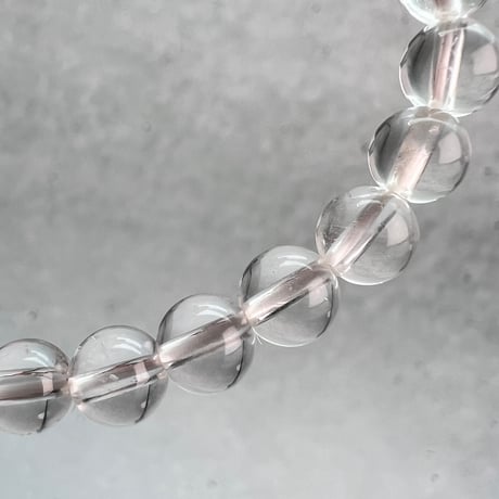 【ハイクオリティー】ガネッシュヒマール産天然ヒマラヤ水晶ブレスレット6mm内径15cm/High Quality Ganesh Himal Himalayan Quartz Bracelet