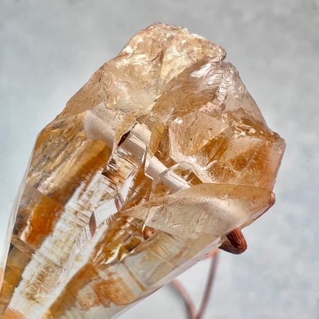 【ガネッシュヒマール産】リモナイトイン天然ヒマラヤ水晶革紐付きペンダント②/GaneshHimal Limonite in Natural Pendant