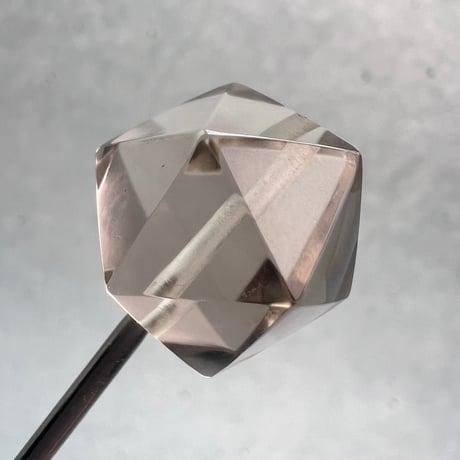【ガウリシャンカール産】天然ヒマラヤ水晶"手磨き加工"イコサヘドロン"ビーズ/GauriShankar Himalayan Quartz "Icosahedron"Beads