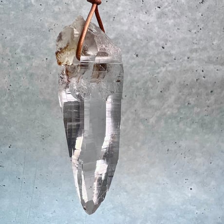 【ガネッシュヒマール産】天然ヒマラヤ水晶ペンダントトップ①/Ganesh Himal Natural Pendant Top