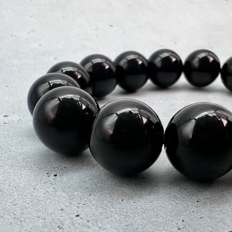 【チベット産】モリオンブレスレット内径14/Tibetan Morion  Bracelet