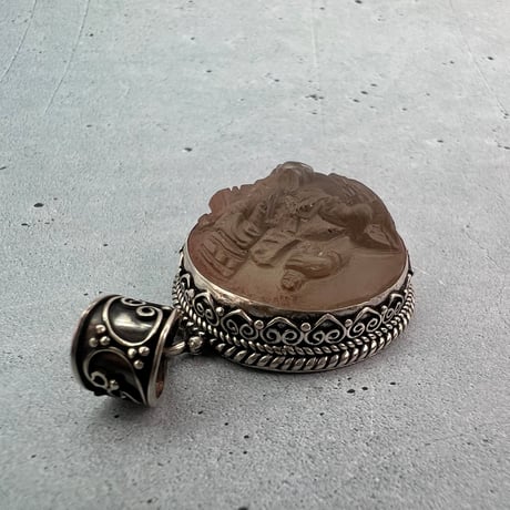 【ガウリシャンカール産】天然ヒマラヤスモーキークォーツ"ガネーシャ様"ペンダントトップ③/Gaurishankar Himalayan Smoky Quartz "Ganesha"