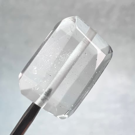 【ガネッシュヒマール産】天然ヒマラヤ水晶"手磨き加工"スクエアビーズ④/Ganesh Himal  Himalayan Quartz Square Beads