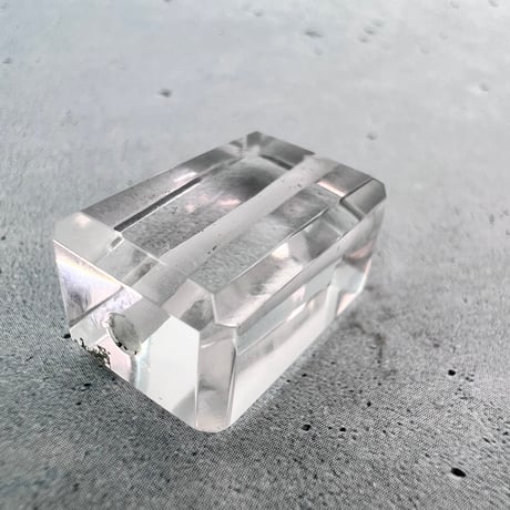 【ガネッシュヒマール産】天然ヒマラヤ水晶"手磨き加工"スクエアビーズ⑦/Ganesh Himal  Himalayan Quartz Square Beads