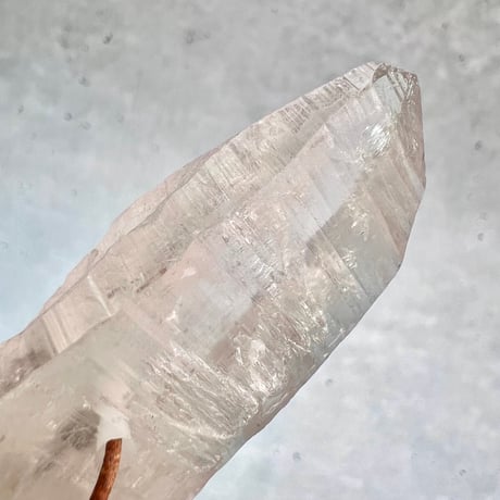 【カイラス産】天然ヒマラヤ水晶革紐付きペンダント⑥/Kailash Himalayan Quartz Pendant
