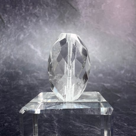 カイラス産】天然ヒマラヤ水晶多面カットビーズ②/Kailash Himalayan Quartz Multi Cut Beads