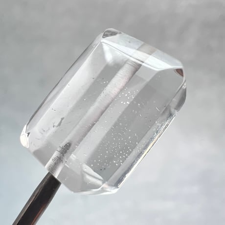 【ガネッシュヒマール産】天然ヒマラヤ水晶"手磨き加工"スクエアビーズ④/Ganesh Himal  Himalayan Quartz Square Beads
