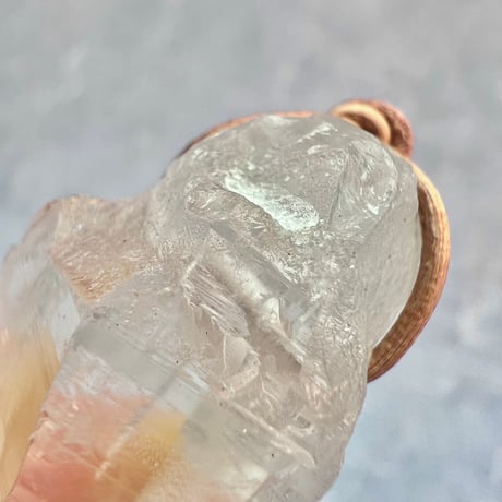 【カイラス産】天然ヒマラヤ水晶革紐付きペンダント⑪/Kailash Himalayan Quartz Pendant