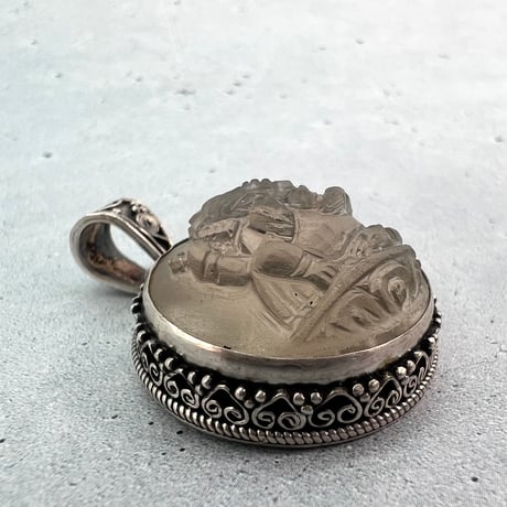 【ガウリシャンカール産】天然ヒマラヤスモーキークォーツ"ガネーシャ様"ペンダントトップ④/Gaurishankar Himalayan Smoky Quartz "Ganesha"