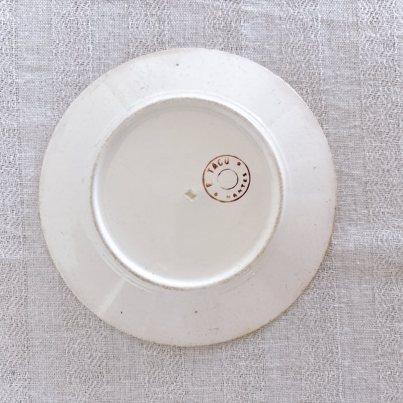 フランス19世紀後期 陶器製・Nantes おもちゃのお皿 | minon antiques