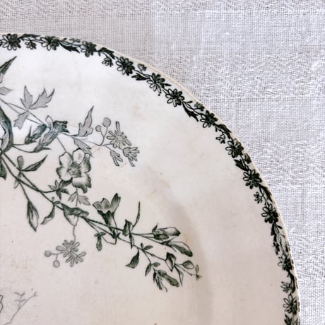 フランスアンティーク　HB＆Cie Choisy le roi製　デザート皿　Moscouシリーズ
