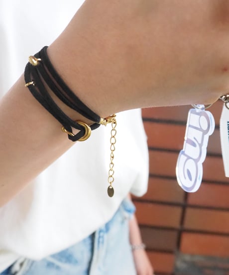 61100 Double Suede Choker(silver or gold)
