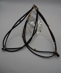 61100 Double Suede Choker(silver or gold)