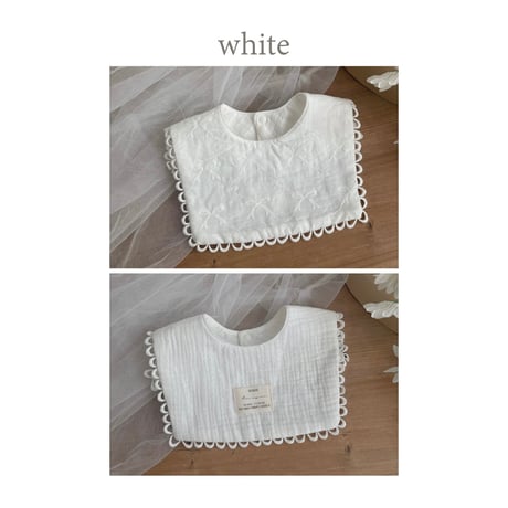 【order】Reversible Embroidered Bib Set