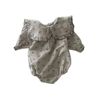 【order】Floral Collar Romper(73-90)