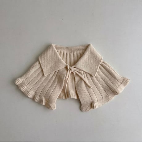 【order】Ribbed Knit Capelet/ 3 colors(2-8Y)