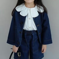 【order】 3-Piece Denim & Blouse Set(95-130)