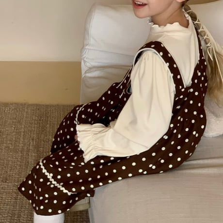【order】Classic Dot Jumper Dress(90-140)