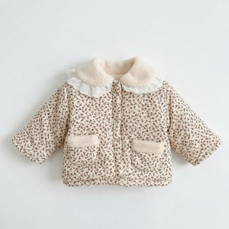 【order】 Floral Fleece Jacket (73-110)