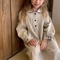 【order】Embroidered Natural Dress(90)