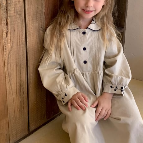 【order】Embroidered Natural Dress(90)