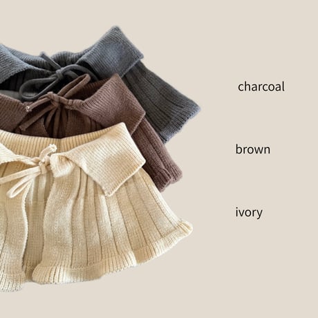 【order】Ribbed Knit Capelet/ 3 colors(2-8Y)