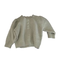 【order】Green Openwork Knit(90-130)
