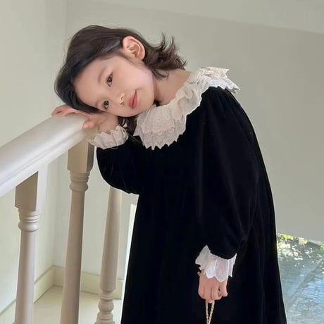 【order】Vintage Velvet Dress (95-130)