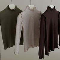 【order】Ruffle High Neck Top(80-130)