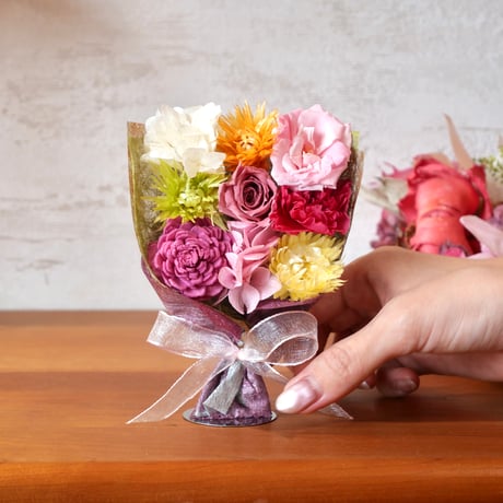 秋絢爛、おもてなし花束『色づく風』（XSサイズ）