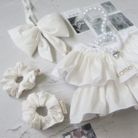 white glitter series