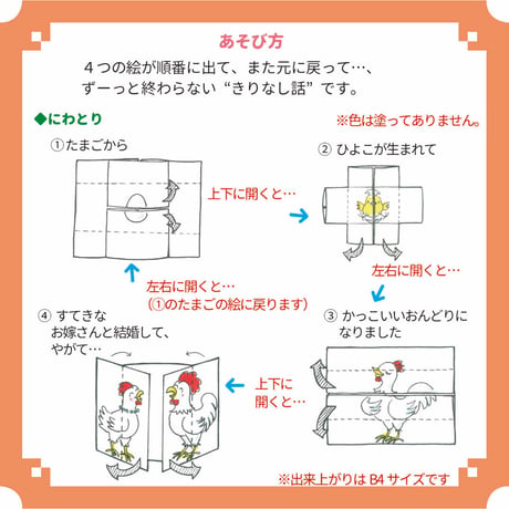 くるくる変わり絵５枚セット