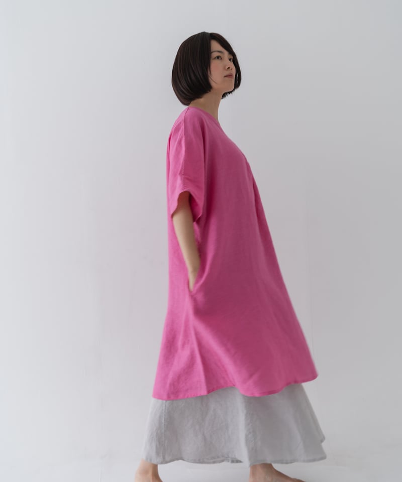 ヘンプ100%コクーンワンピース 《NUI》【普通地】 | Online Store
