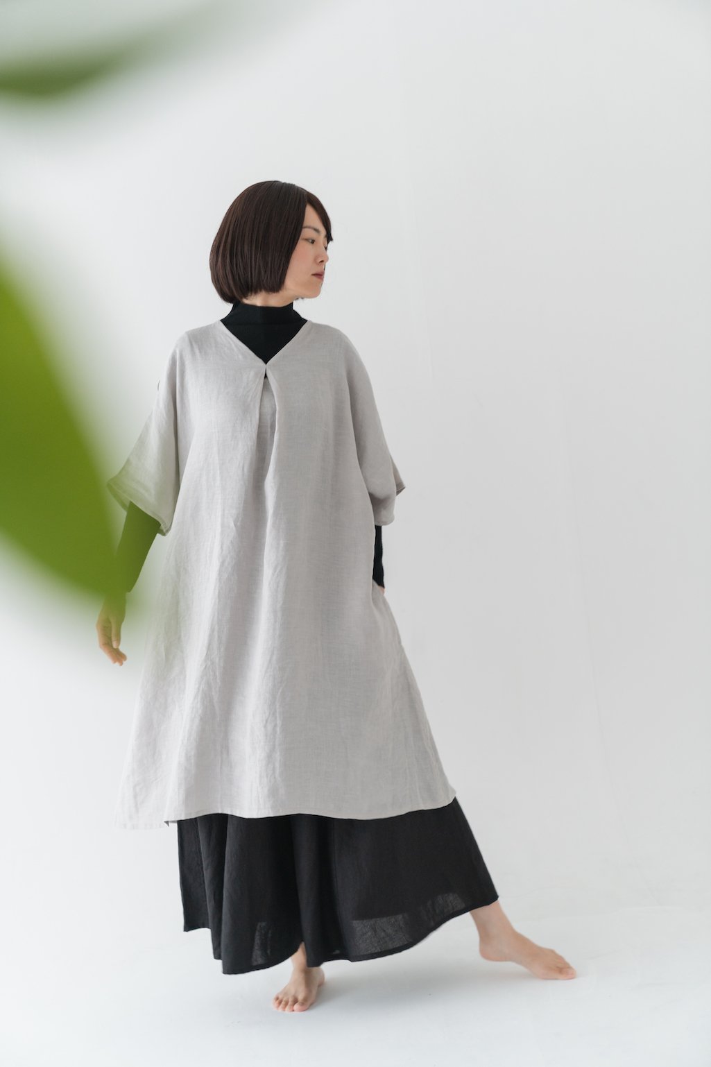 ヘンプ100%コクーンワンピース 《NUI》【普通地】 | Online Store